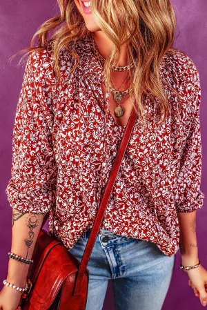 Burgundy Smock