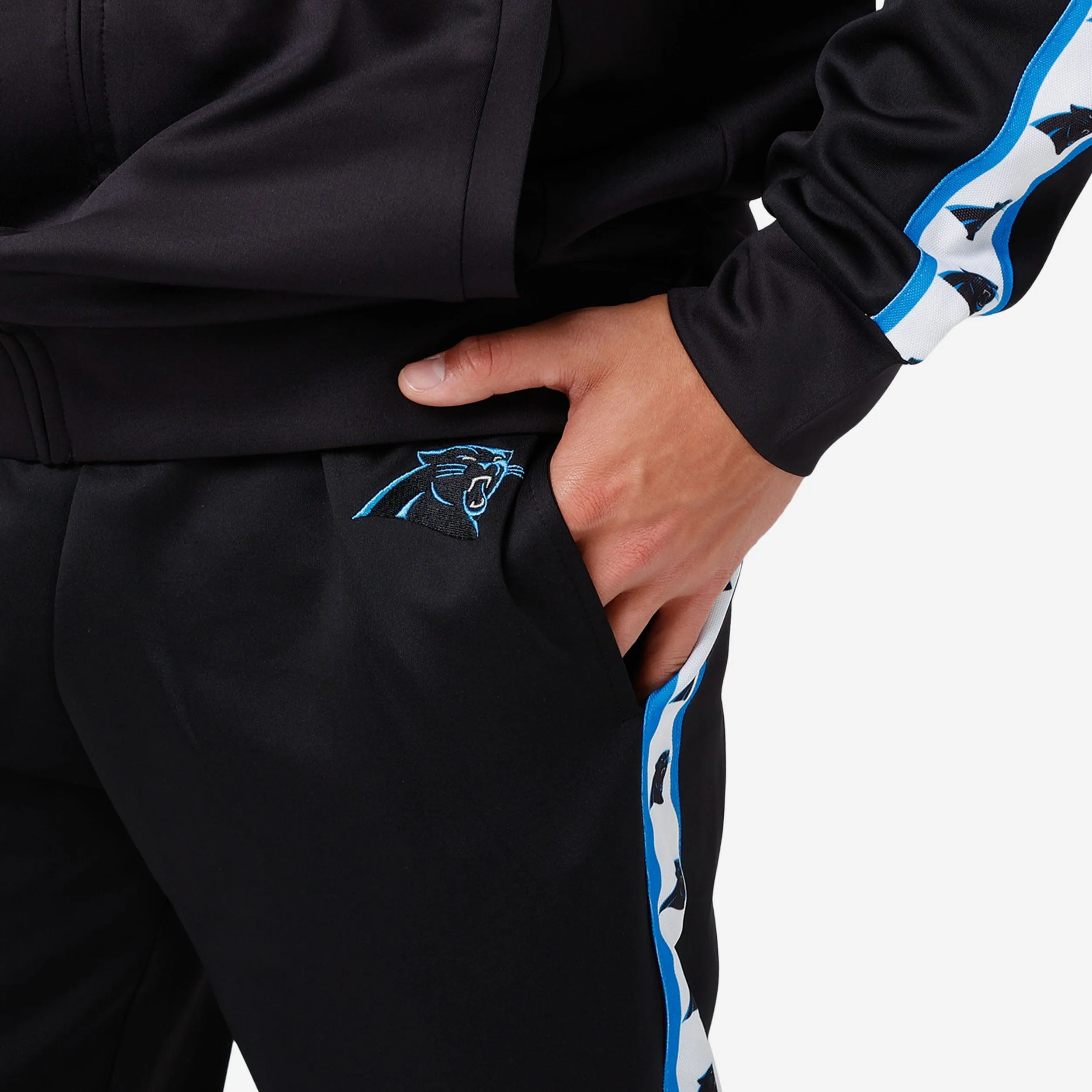 Carolina Panthers Stripe Logo Track Pants