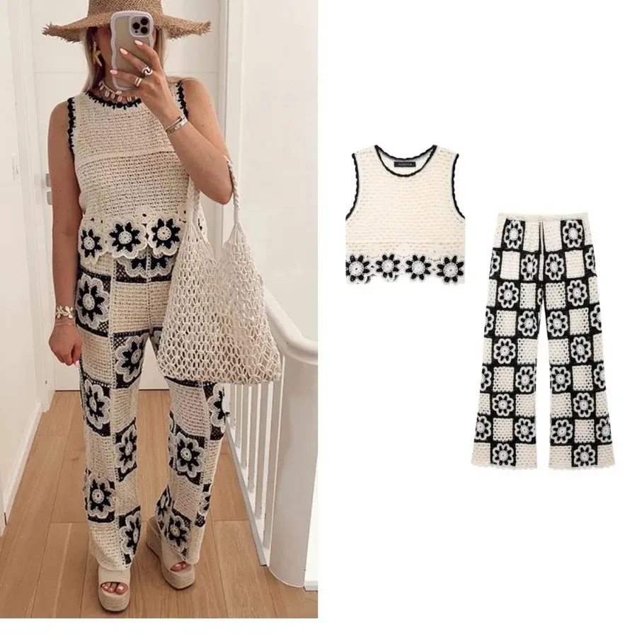 Casual Holiday Women's Streetwear Printing Polyester Pants Sets Pants Sets