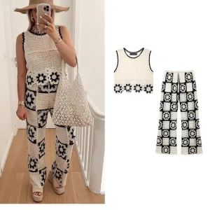 Casual Holiday Women's Streetwear Printing Polyester Pants Sets Pants Sets