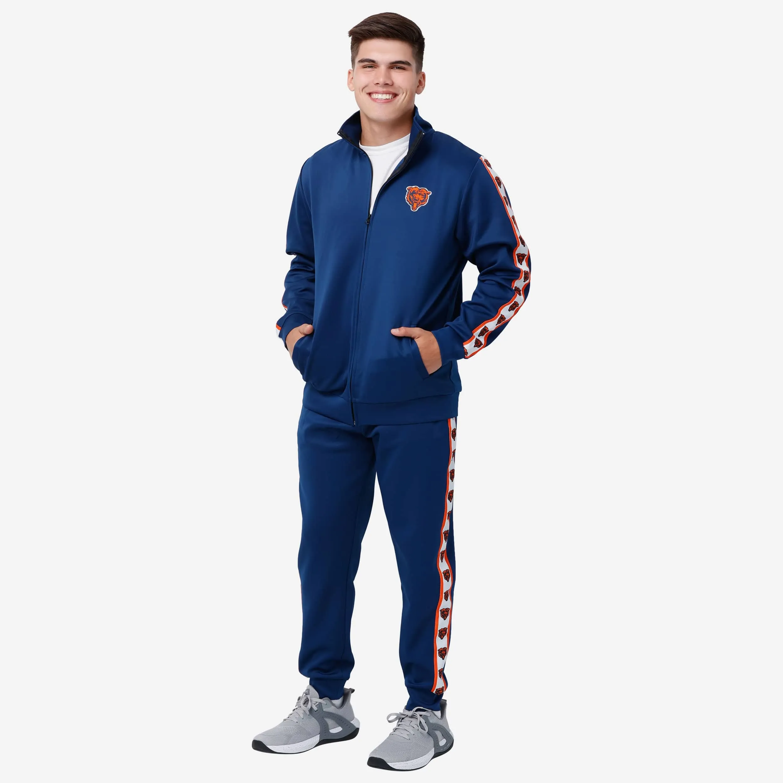 Chicago Bears Stripe Logo Track Pants