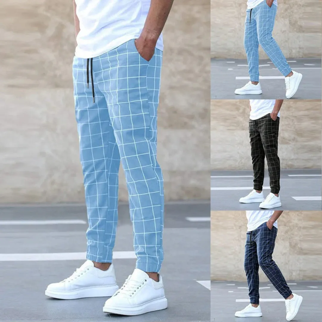 Clemens™ - Checked Jogger Pants For Men
