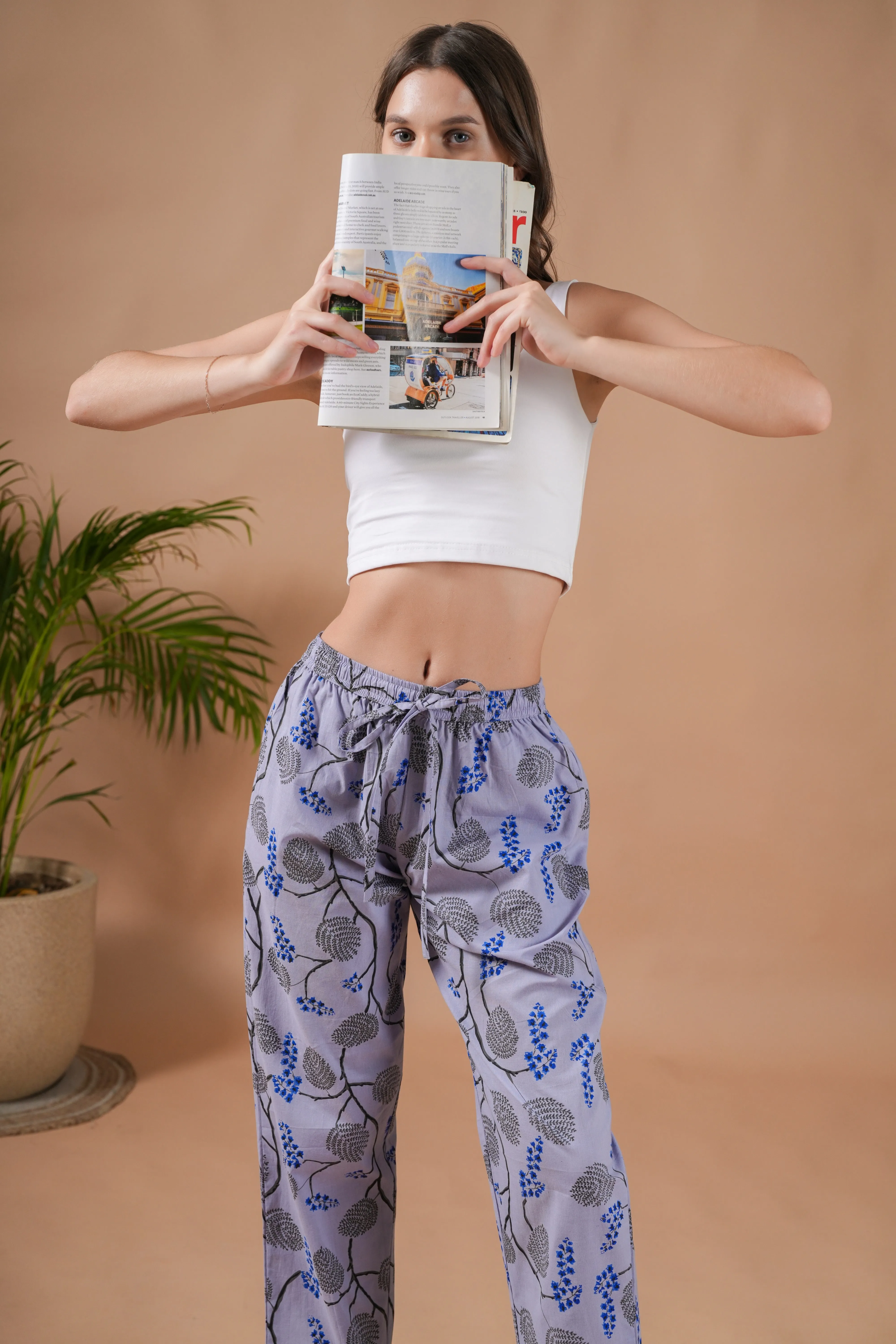 Cotton Pajama Pants Women - Twilight Dreams