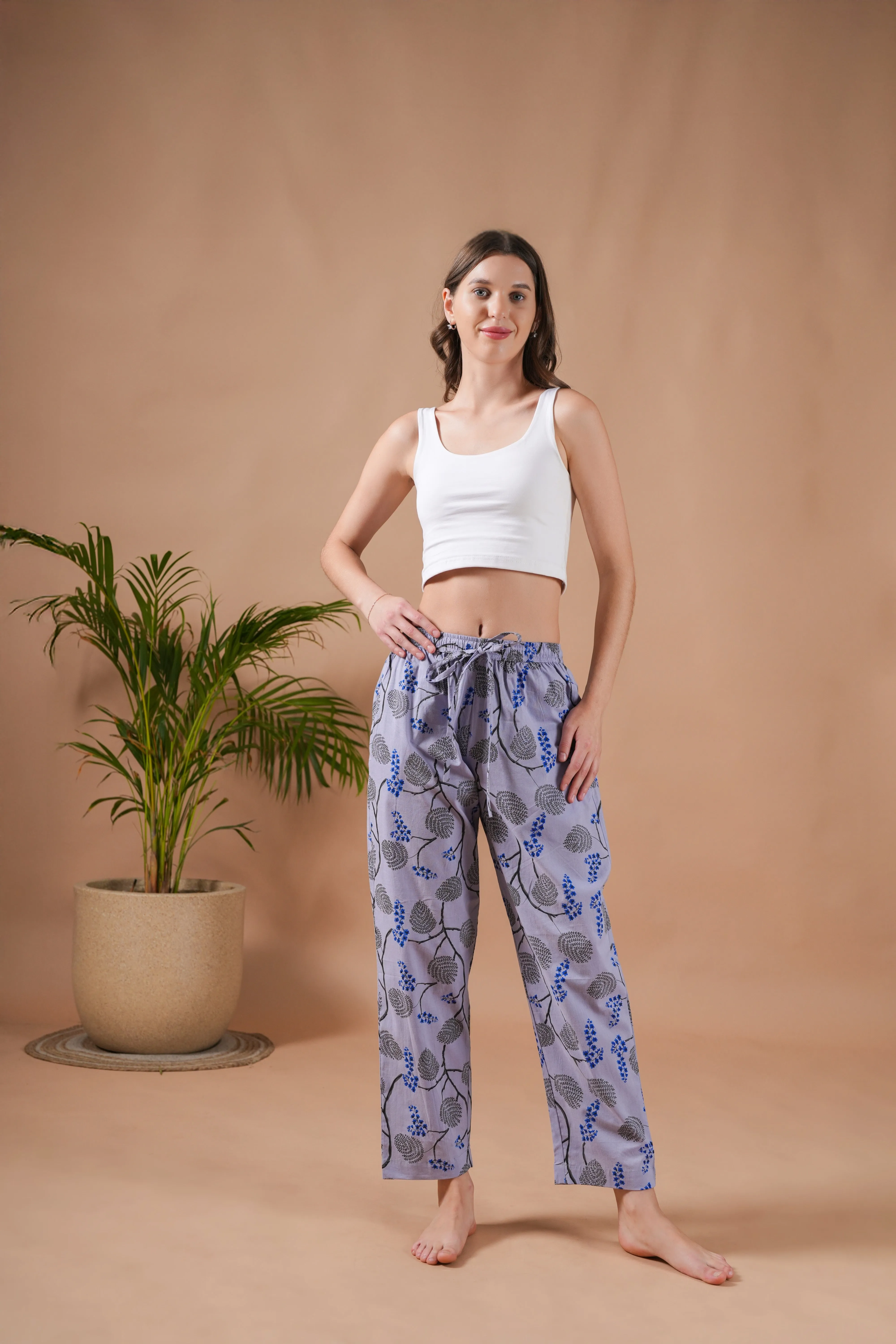 Cotton Pajama Pants Women - Twilight Dreams