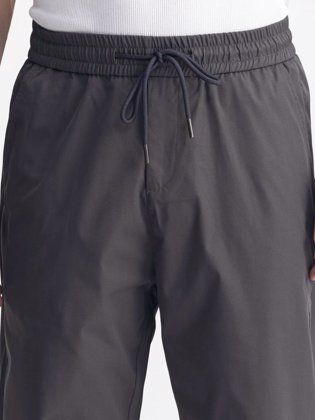 Dark Grey Loose Crop Jogger Pant