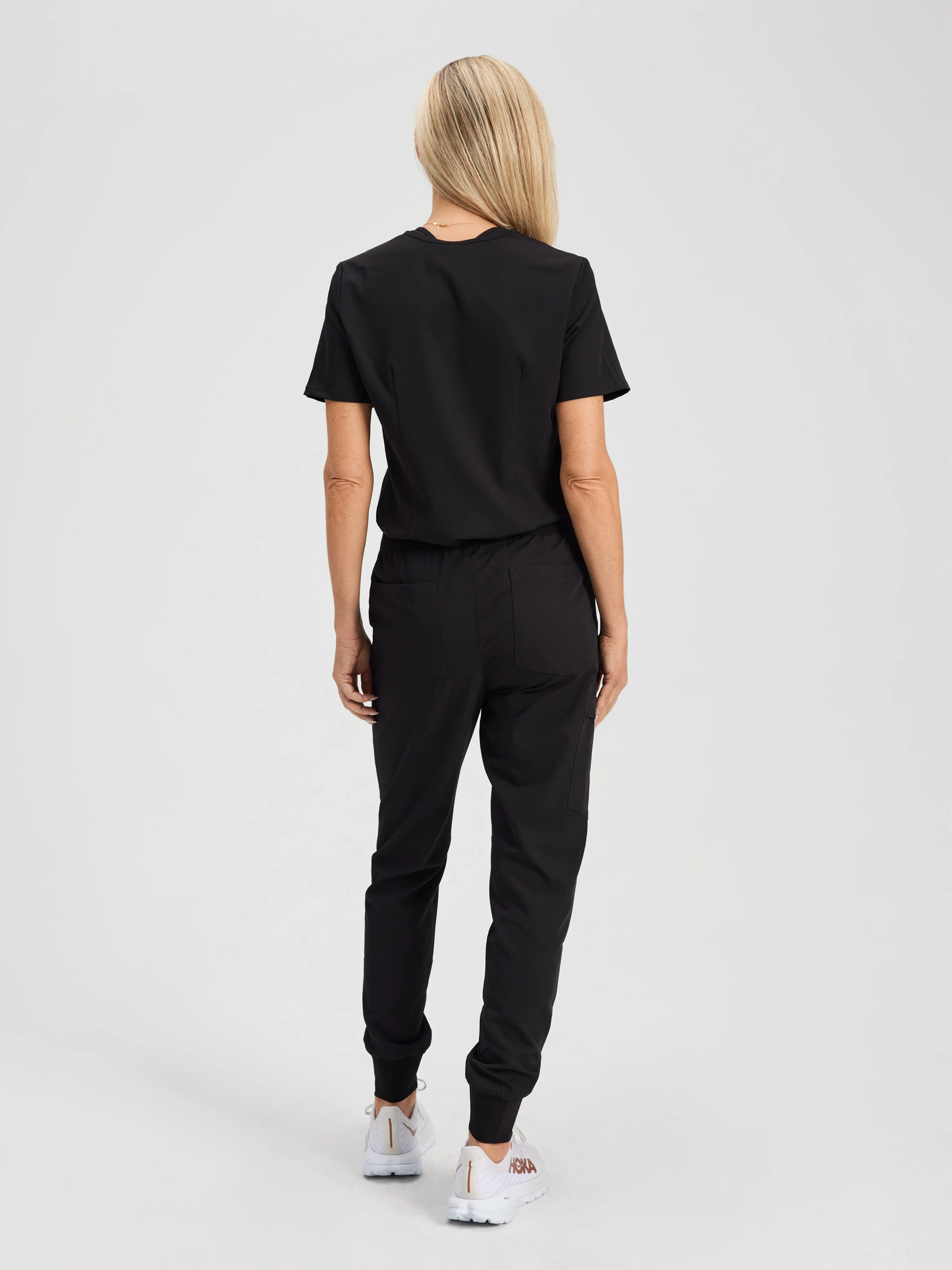 DEMI RE-GARDE™ - NOIR - Jogger Scrub Pants - SILVADUR™|| DEMI RE-GARDE™ - NOIR - Pantalon Jogger - SILVADUR™