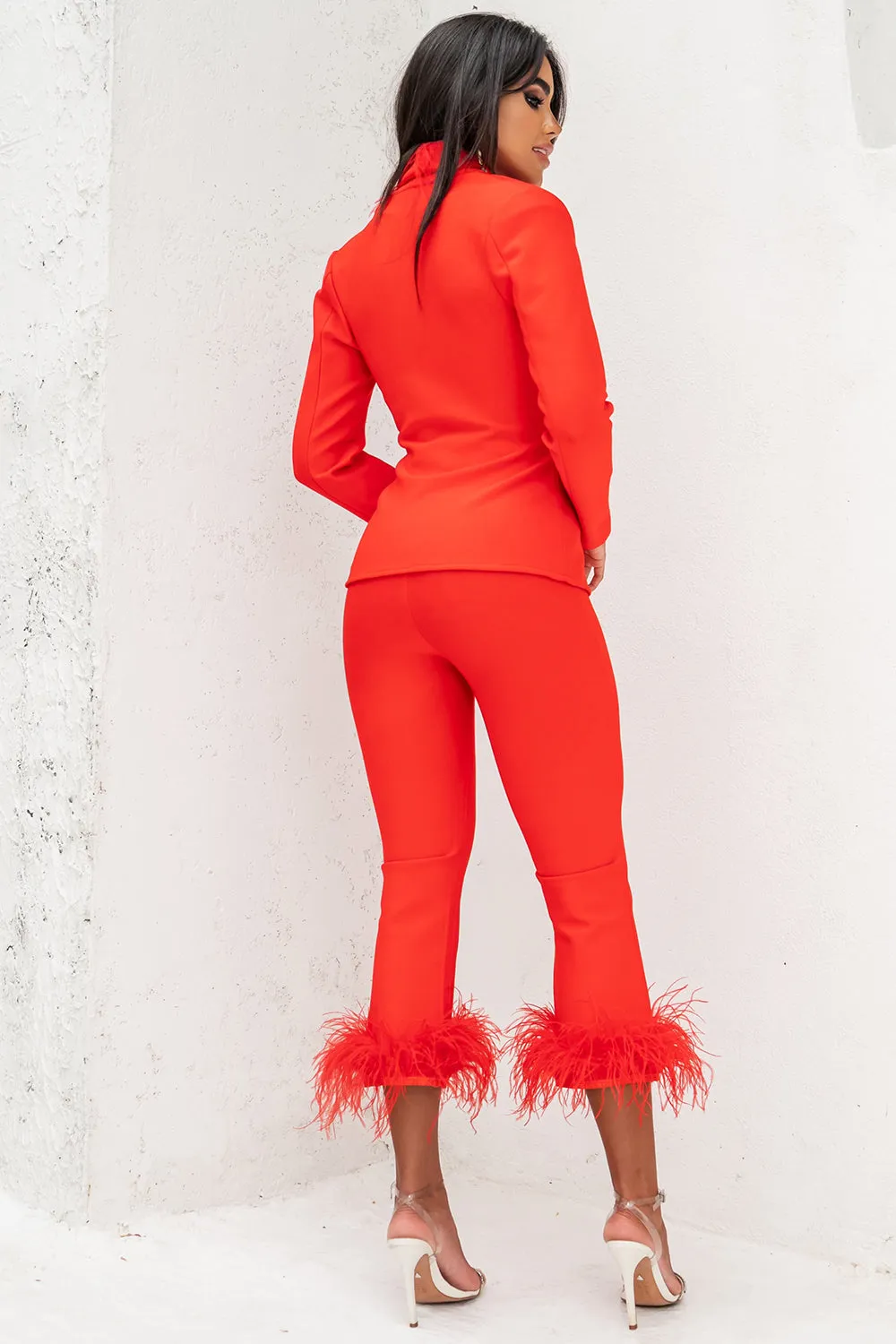 Diana Red Fashion Suit
