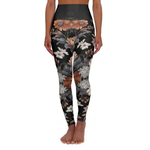 Floral High Waisted Yoga Leggings - Stylish Activewear by Margo Makaroff for Comfort & Performance