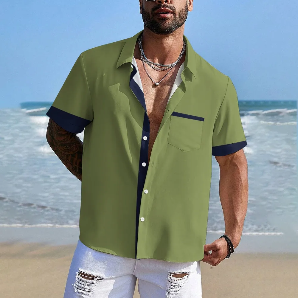 Hawaiian Style Men's Summer Short Sleeve Shirt 2405002277
