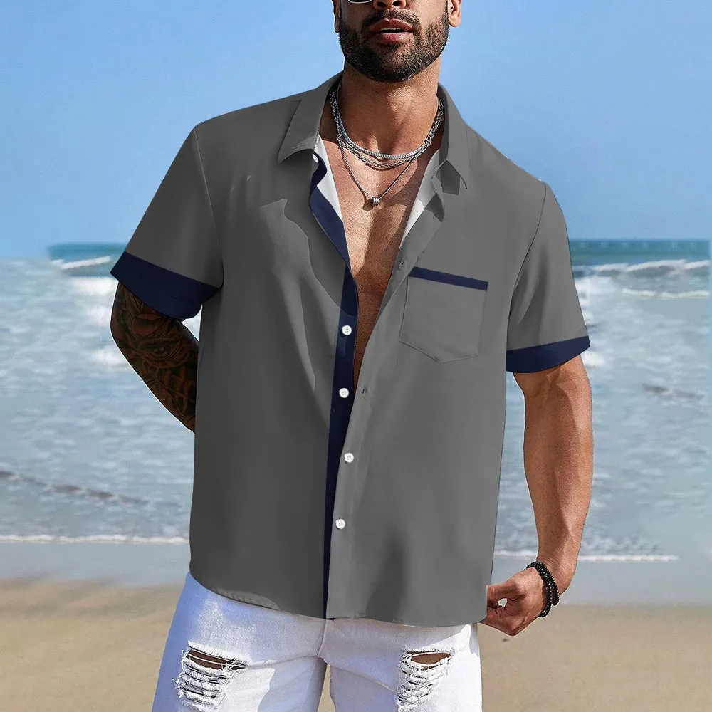 Hawaiian Style Men's Summer Short Sleeve Shirt 2405002277