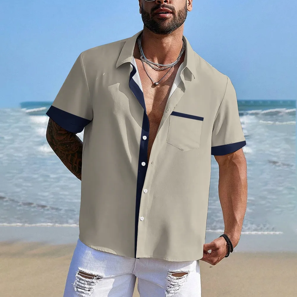 Hawaiian Style Men's Summer Short Sleeve Shirt 2405002277