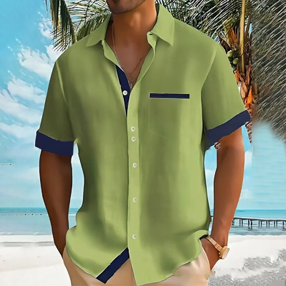 Hawaiian Style Men's Summer Short Sleeve Shirt 2405002277