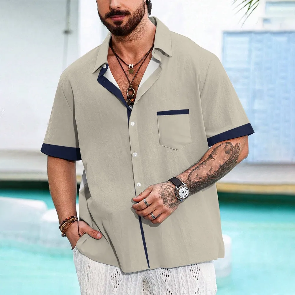 Hawaiian Style Men's Summer Short Sleeve Shirt 2405002277