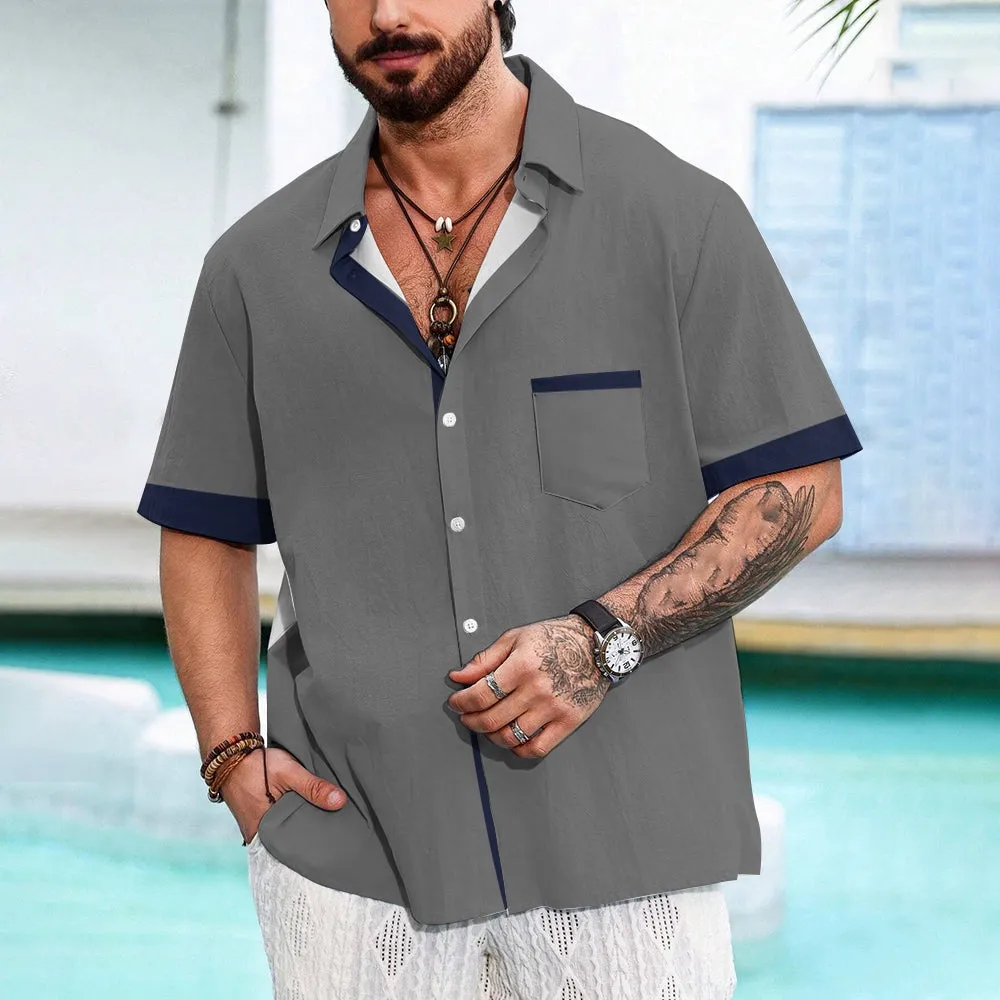 Hawaiian Style Men's Summer Short Sleeve Shirt 2405002277