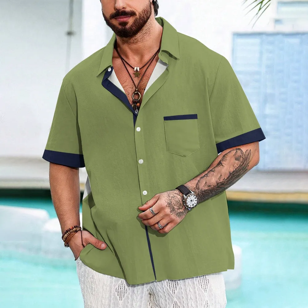 Hawaiian Style Men's Summer Short Sleeve Shirt 2405002277