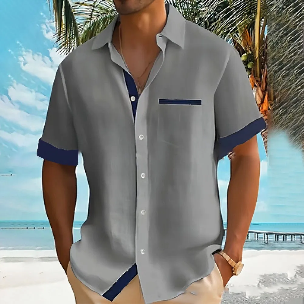 Hawaiian Style Men's Summer Short Sleeve Shirt 2405002277