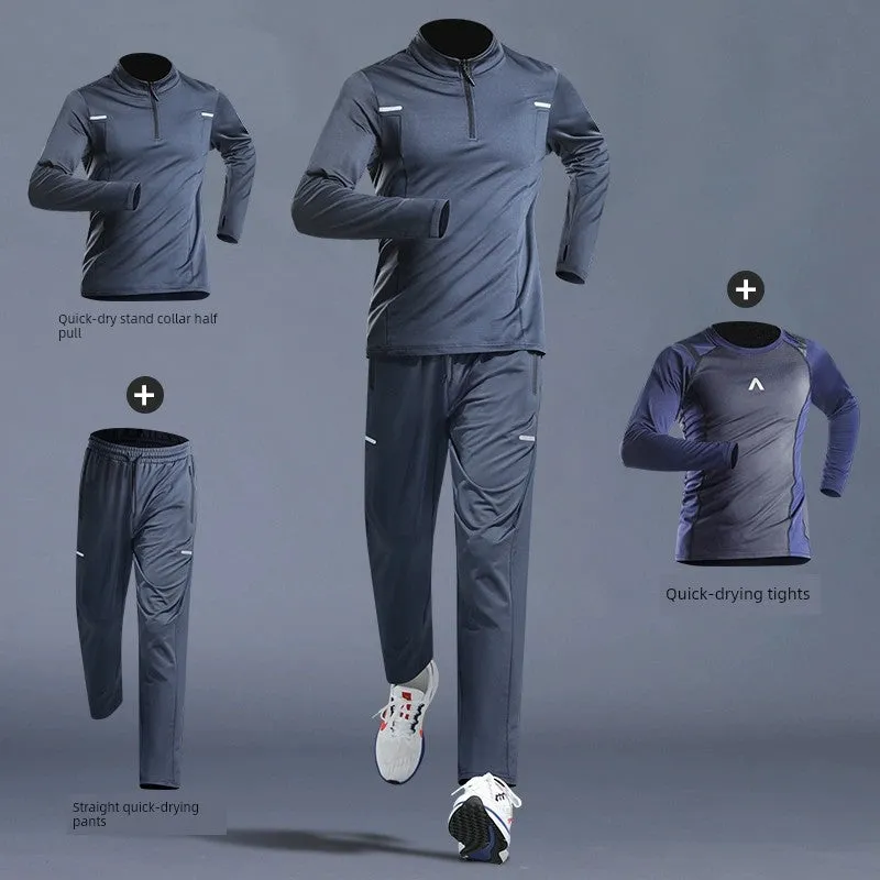 Men's Spring and Autumn Sports Track and Field Casual Sports Suit