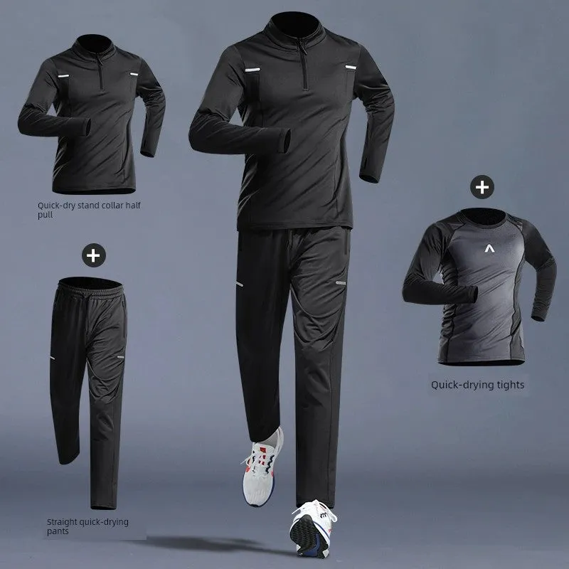 Men's Spring and Autumn Sports Track and Field Casual Sports Suit