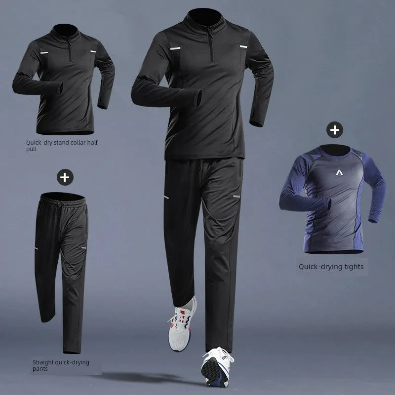 Men's Spring and Autumn Sports Track and Field Casual Sports Suit