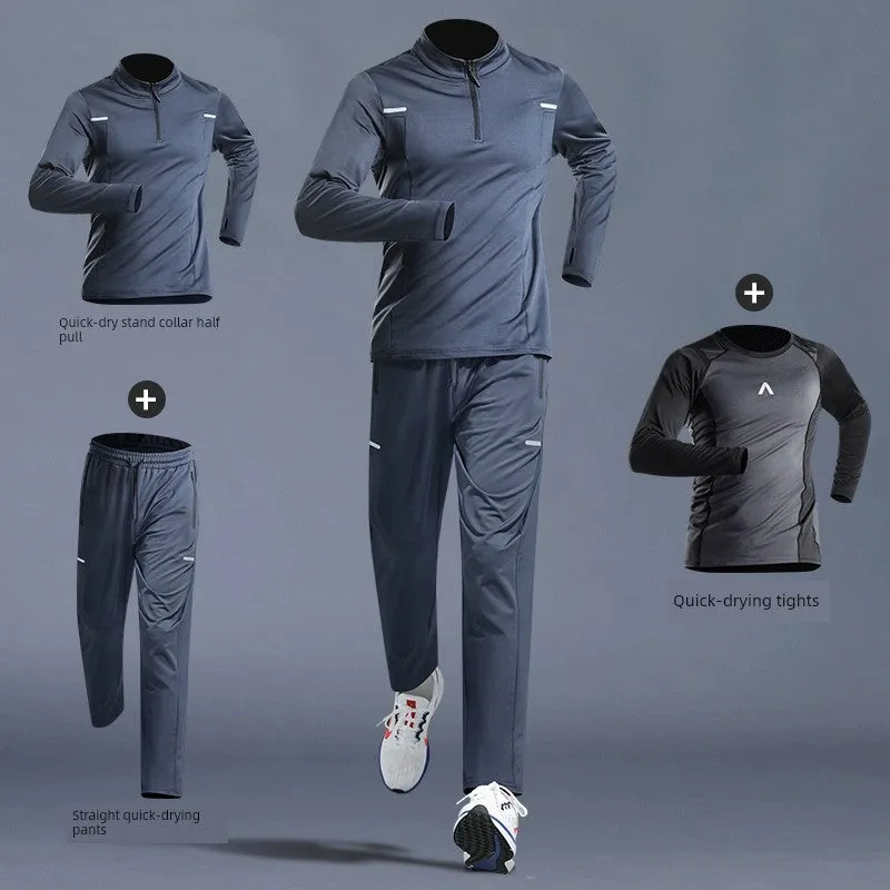 Men's Spring and Autumn Sports Track and Field Casual Sports Suit