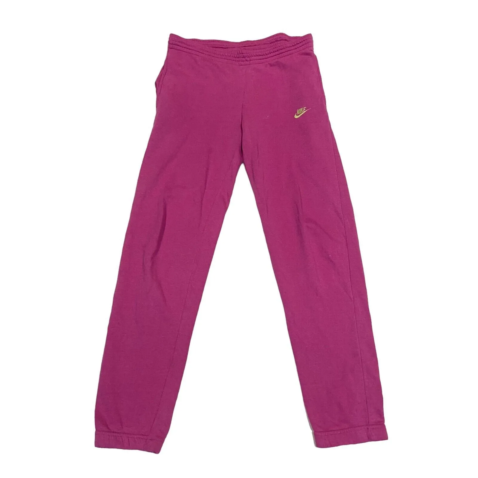 Nike Mens Tracksuit Bottoms | Vintage 80s Casual Sports Pink Logo Sweat Pants