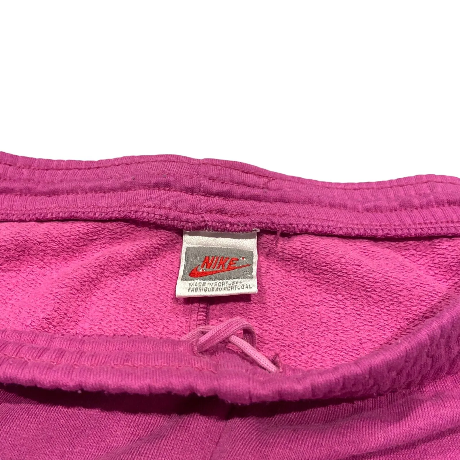 Nike Mens Tracksuit Bottoms | Vintage 80s Casual Sports Pink Logo Sweat Pants
