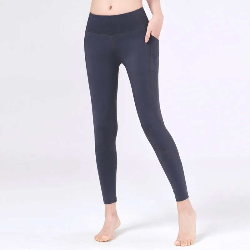 Pocket Ankle-length Pants Running Fitness Sports Yoga Pants