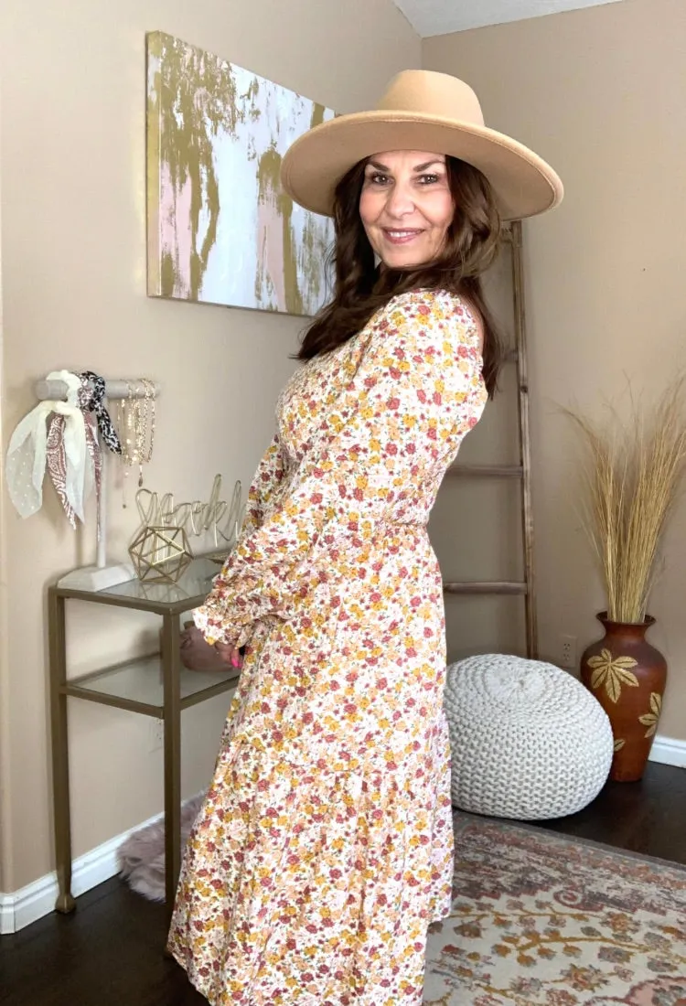 Samantha Floral Midi Dress