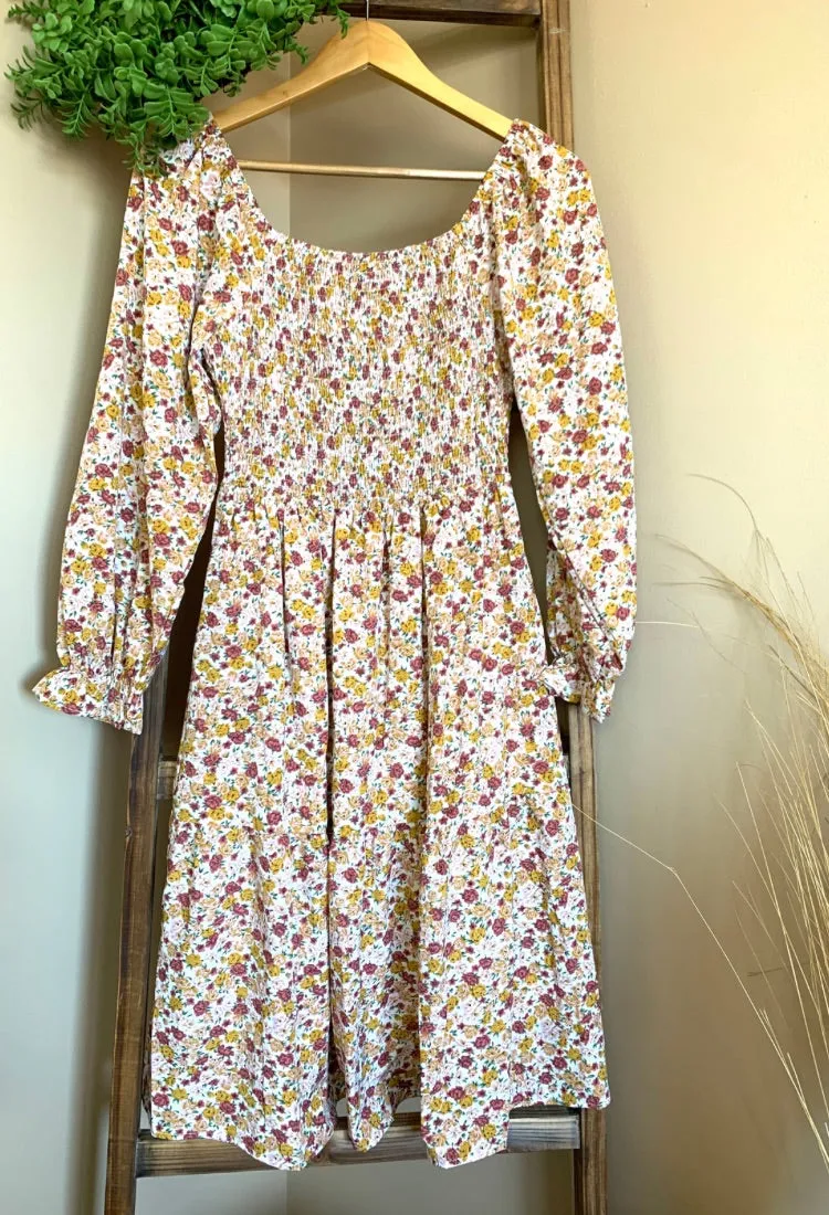Samantha Floral Midi Dress