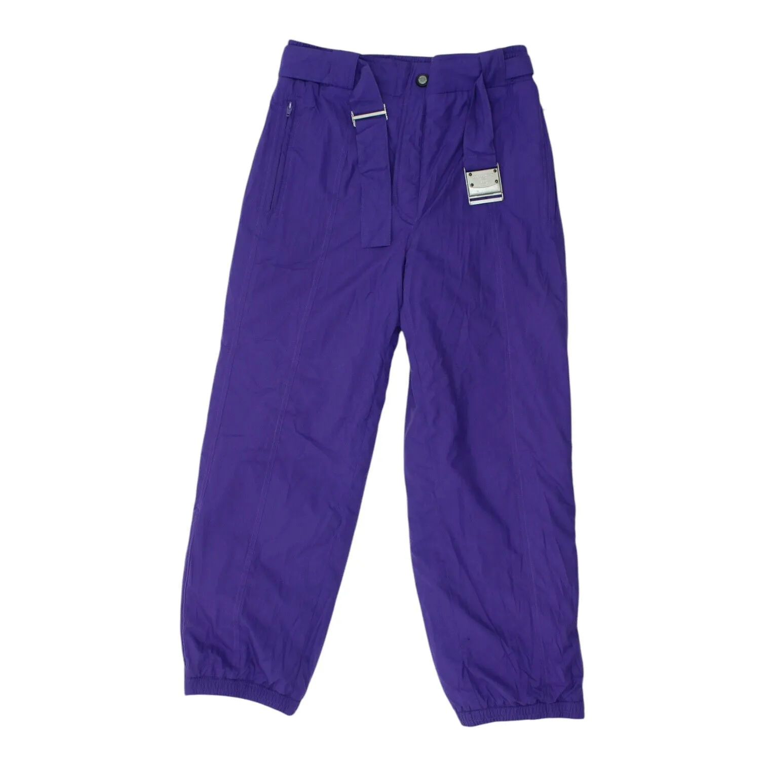 Sergio Tacchini Mens Purple Ski Trousers | Vintage Designer Winter Sports Pants