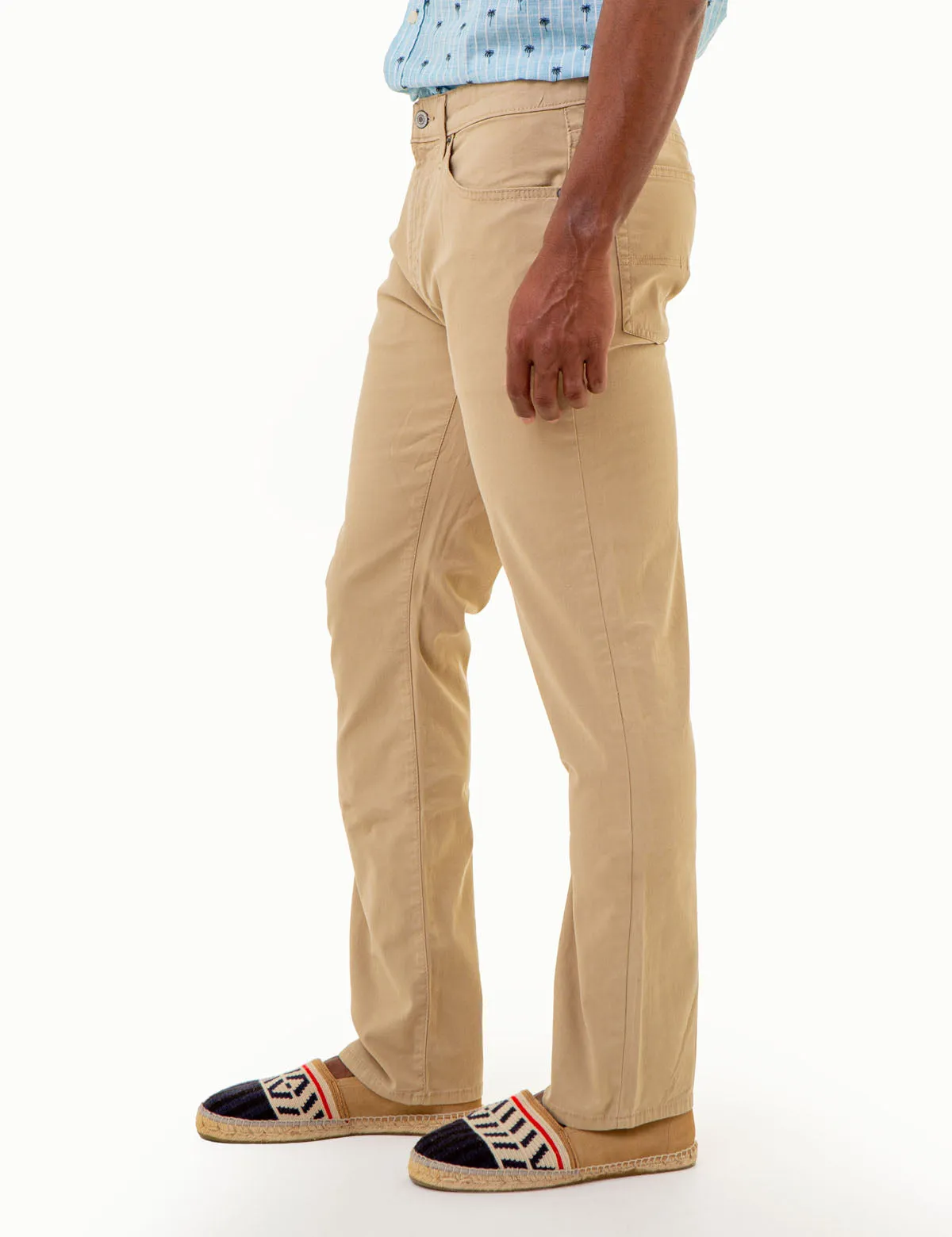 SLIM STRAIGHT 5 POCKET STRETCH CHINO PANTS