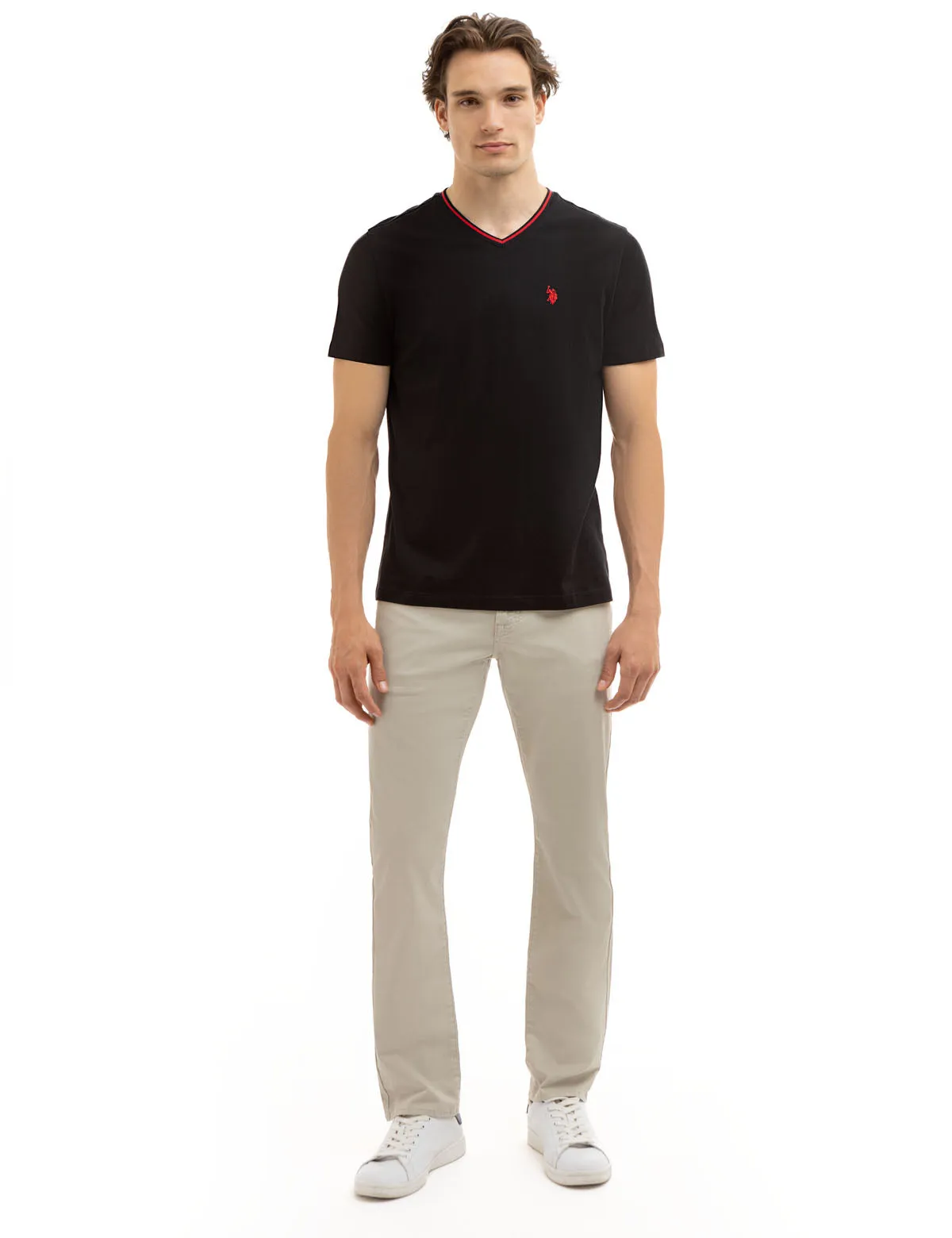 SLIM STRAIGHT 5 POCKET STRETCH CHINO PANTS