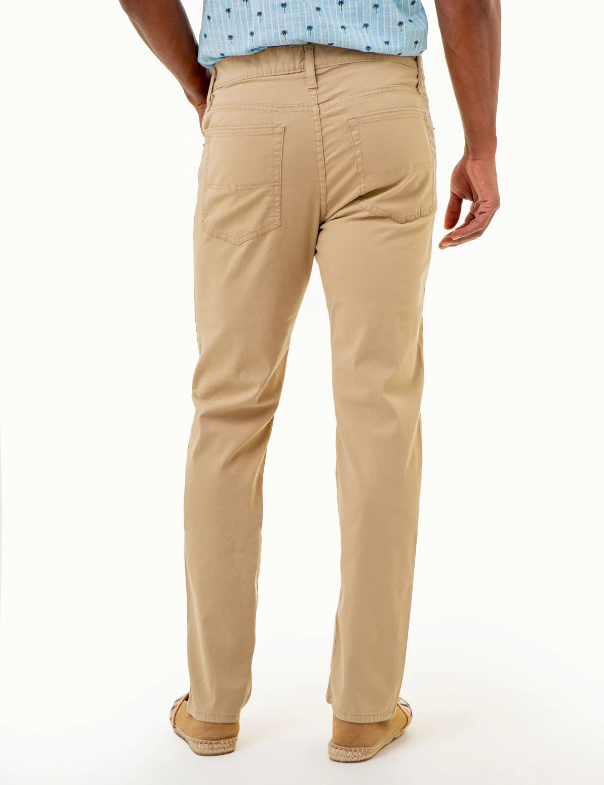 SLIM STRAIGHT 5 POCKET STRETCH CHINO PANTS