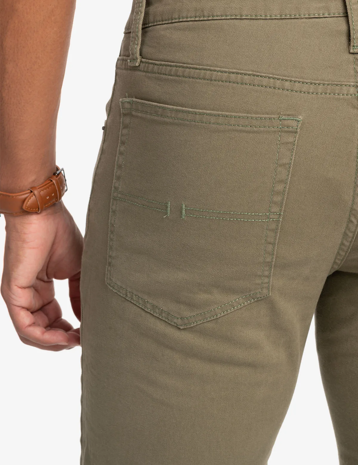 SLIM STRAIGHT 5 POCKET STRETCH CHINO PANTS