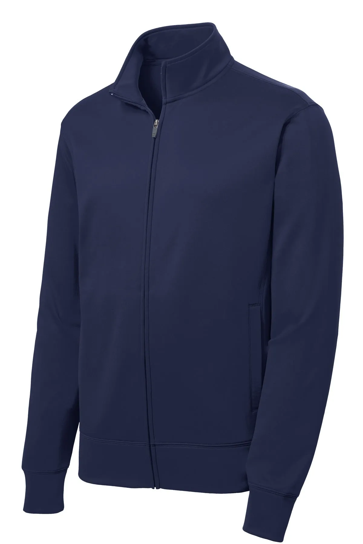 Sport-Tek Sport-Wick Fleece Full-Zip Jacket.  ST241 Navy
