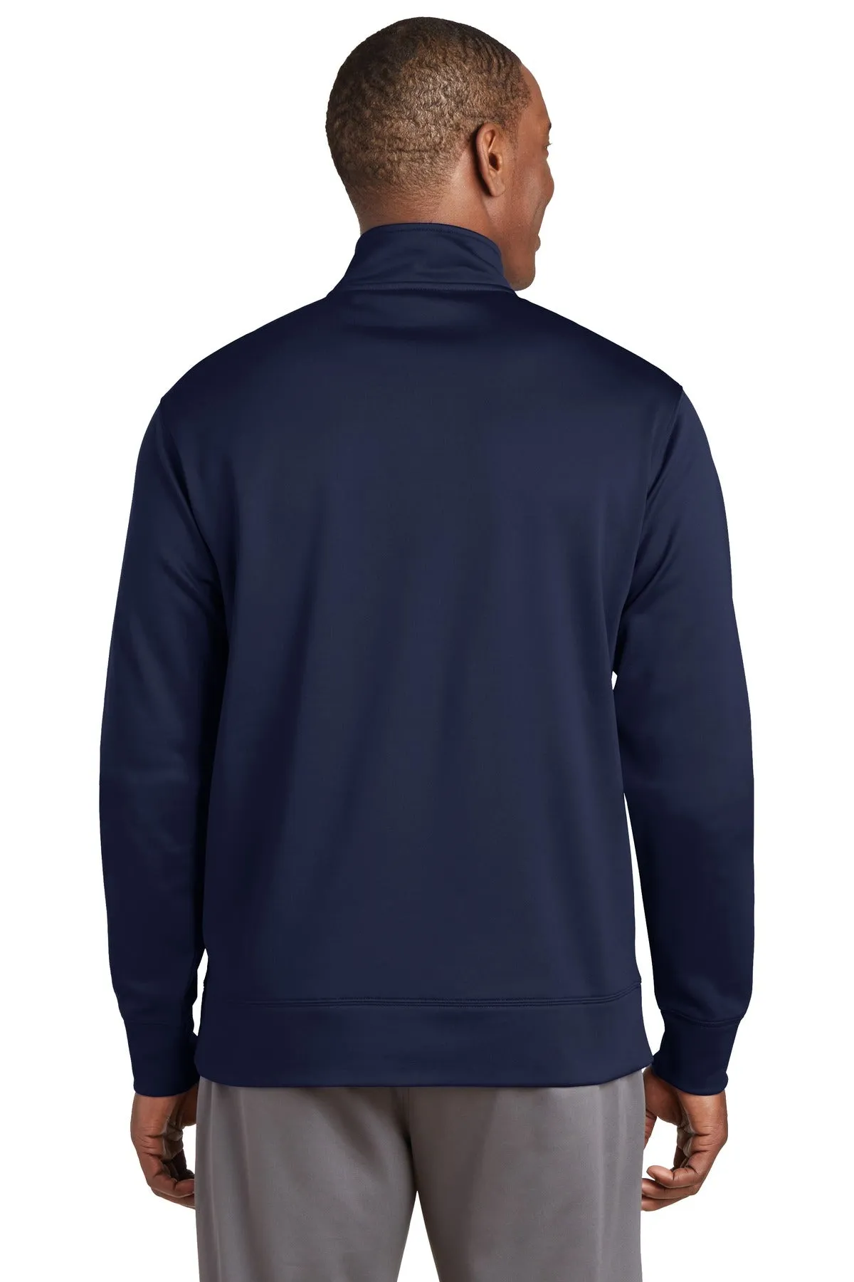 Sport-Tek Sport-Wick Fleece Full-Zip Jacket.  ST241 Navy