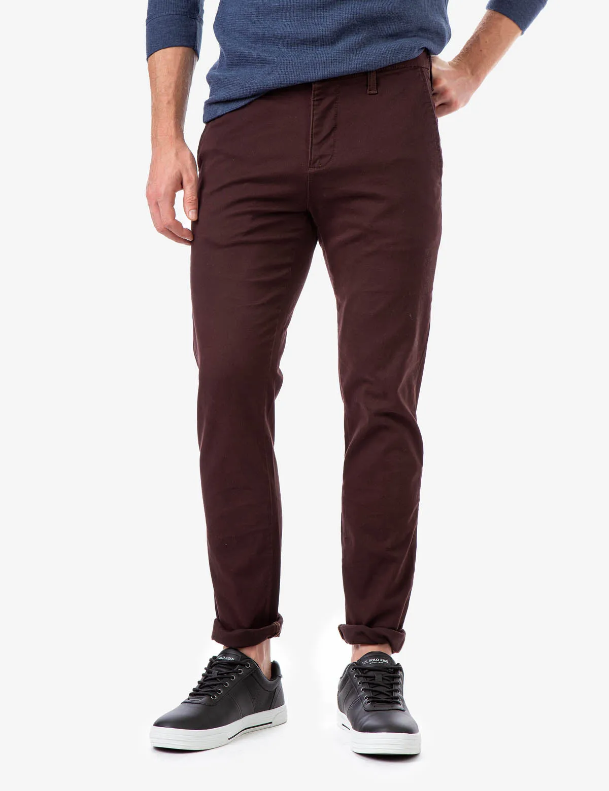STRETCH SLIM CHINO PANTS